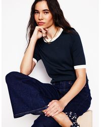 Boden - Emilia Cotton Crew T-Shirt- Warm Ivory - Lyst