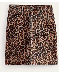 Boden - Nell Printed Mini Skirt Camel, Cheetah Pop - Lyst