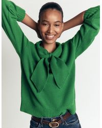 Boden - Lydia Tie Neck Knitted Sweater - Lyst