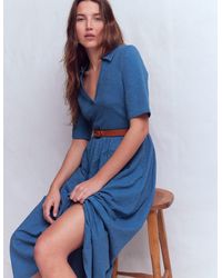 Boden - Aria Collared Jersey Dress - Lyst