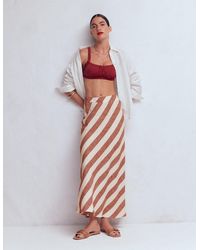 Boden - Bias Cut Linen Slip Skirt - Lyst