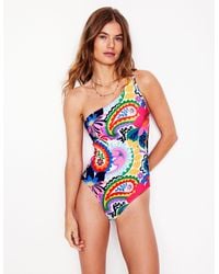 Boden - Badeanzug Mit Einem Träger-Naturweiß, Botanik-Paisley - Lyst