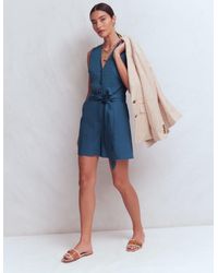Boden - Laura V-Neck Linen Playsuit - Lyst