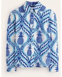 Boden - Sienna Linen Shirt Surf The Web, Pineapple Wave - Lyst