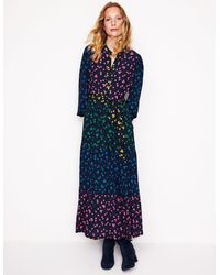Boden - Alba Maxikleid Aus Viskose-Frucht Taube, Herbst Frühling - Lyst
