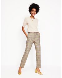 Boden - Kew Wool Blend Pantsprince Of Wales Check - Lyst