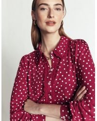 Boden - Lace Frill Blouse - Lyst