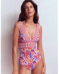 Boden - Porto V-Neck Swimsuit - Lyst