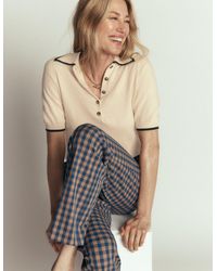 Boden - Collared Knitted T-Shirt - Lyst