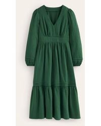 Boden - Eve Sleeved Double Cloth Dress - Lyst