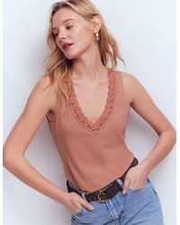 Boden - Supersoft V Neck Trim Vest - Lyst
