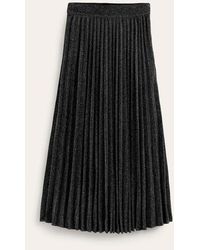 Boden - Jersey Metallic Pleated Skirt - Lyst
