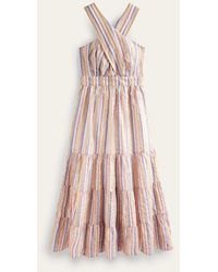 Boden - Metallic Stripe Maxi Dress - Lyst