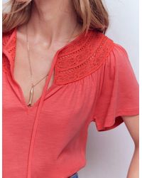 Boden - Edi Trim Detail T-Shirt - Lyst