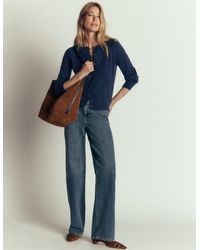 Boden - Camilla Cotton Crew Cardigan - Lyst
