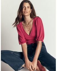 Boden - Tia Ruched Wrap Top - Lyst