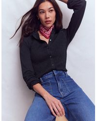 Boden - Supersoft Smocked Button Top - Lyst