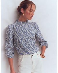 Boden - Puff Sleeve Interest Top - Lyst