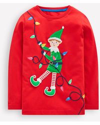 Boden - T-Shirt Fantaisie 3D À Manches Longues-Lutin Rouge Mars - Lyst