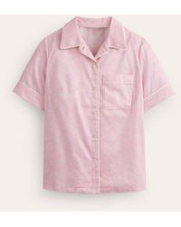 Boden - Short Sleeve Pajama Top Pink, Bunny Hop - Lyst