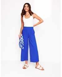 Boden - Cropped Double Cloth Trousers - Lyst