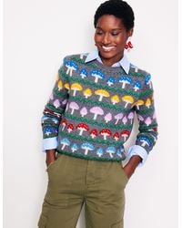 Boden - Edie Fair Isle Sweater - Lyst