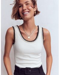 Boden - Maddie Trim Detail Vest Top - Lyst