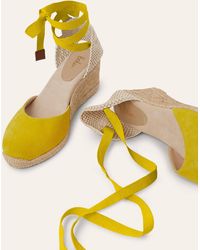 Boden Cassie Espadrille Wedges Chartreuse - Yellow