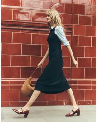 Boden - Ula Cord-Midikleid Mit Kellerfalte - Lyst
