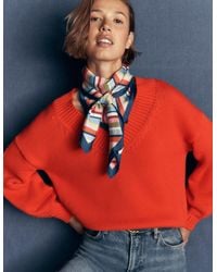 Boden - Lucy Cotton V-Neck Jumper - Lyst
