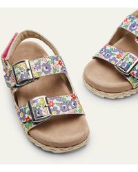 Boden Leather Espadrille Sandals - Multicolour