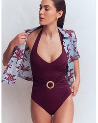 Boden - Sorrento Hoop Sash Swimsuit - Lyst