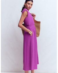 Boden - Alba Smocked Jersey Midi Dress - Lyst