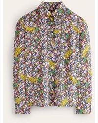 Boden - Sienna Silk Shirt Multi, Leopard Bud - Lyst