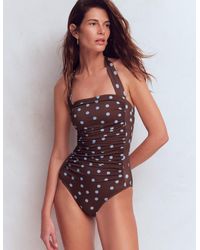 Boden - Kythira Ruched Swimsuit - Lyst