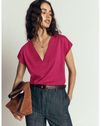 Boden - Supersoft V-Neck T-Shirt - Lyst