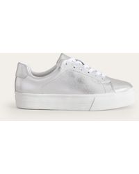 Boden - Leather Flatform Sneakers - Lyst