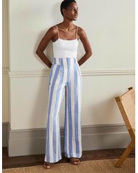 Striped Wide Leg Pants for Women - Up 