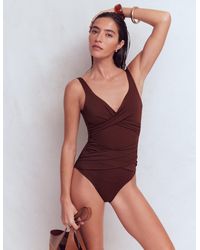 Boden - Cannes Cross Wrap Swimsuit - Lyst