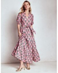 Boden - Christabel Cotton Midi Dress - Lyst