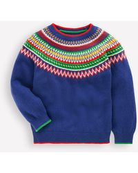 Boden - Pull Motif Jacquard-Multi Bleu Saphir - Lyst