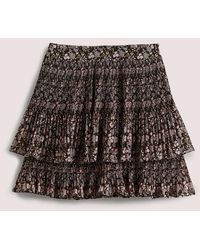 Boden - Plisse Mini Skirt - Lyst