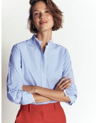 Boden - Sienna Frill Cotton Shirt - Lyst
