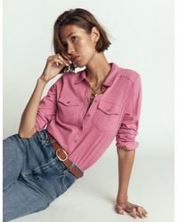 Boden - Seam Detail Jersey Shirt - Lyst