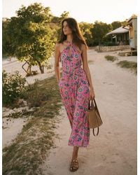Boden - Sydney Twist Neck Jersey Dress - Lyst
