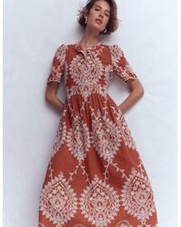 Boden - Ivy Cotton Midi Dress - Lyst