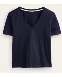 Boden - Regular V-Neck Slub T-Shirt - Lyst