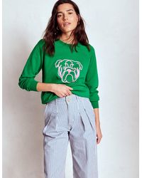 Boden - Rosa Embroidered Sweatshirt - Lyst