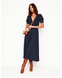 Boden - Kristen Pleated Jersey Dress - Lyst