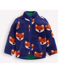 Boden - Veste Douillette En Borg-Renards Bleu Saphir - Lyst